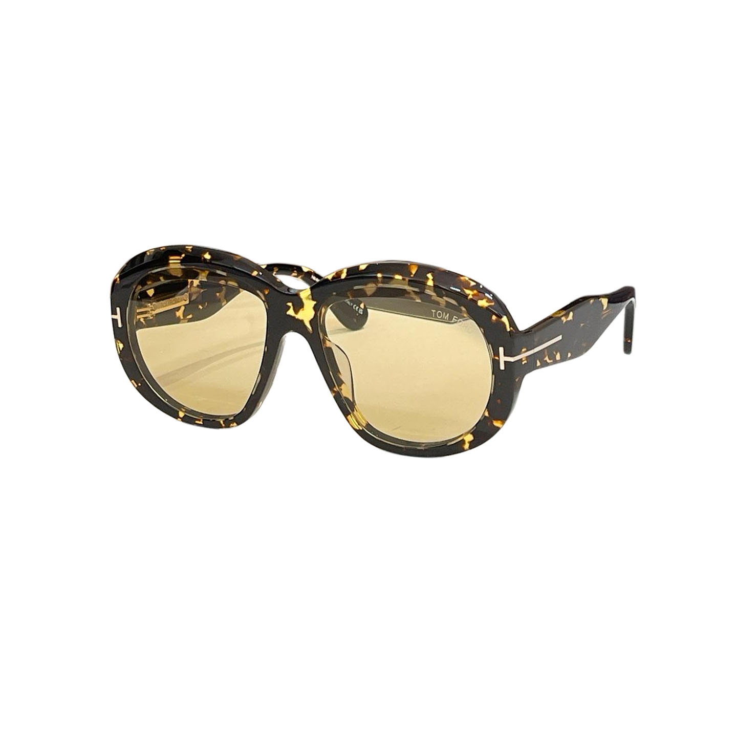 Tom Ford round frame glasses leopard brown/black/orange black/eggplant/leopard blue/yellow leopard/light pink black color Size 62口12-140 - 图片 6