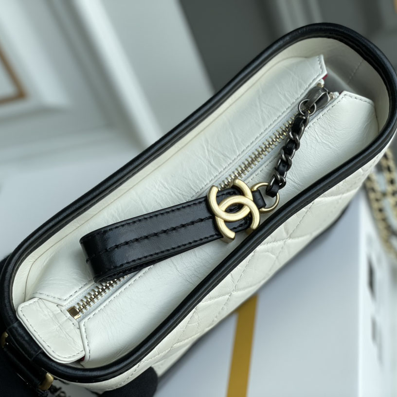 Chanel Bag Black With White Quilted Calfskin Leather Shoulder Bags Crossbody Bags - 图片 8