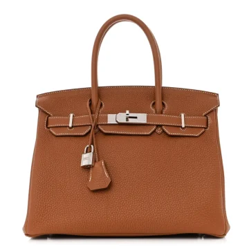 Hermès Birkin  Brown Epsom Leather Palladium Hardware