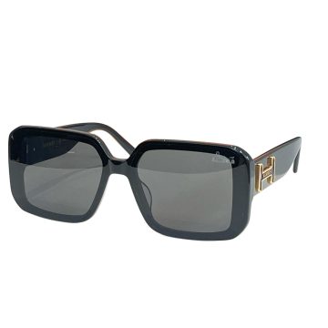 Hermès square frame glasses black/eggplant/blue/green/leopard/purple white/orange color Size 54口20-145