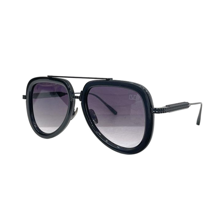 Valentino Pilot glasses leopard/white/black/black gold/purple silver/purple black color Size 53口18-143 - 图片 8