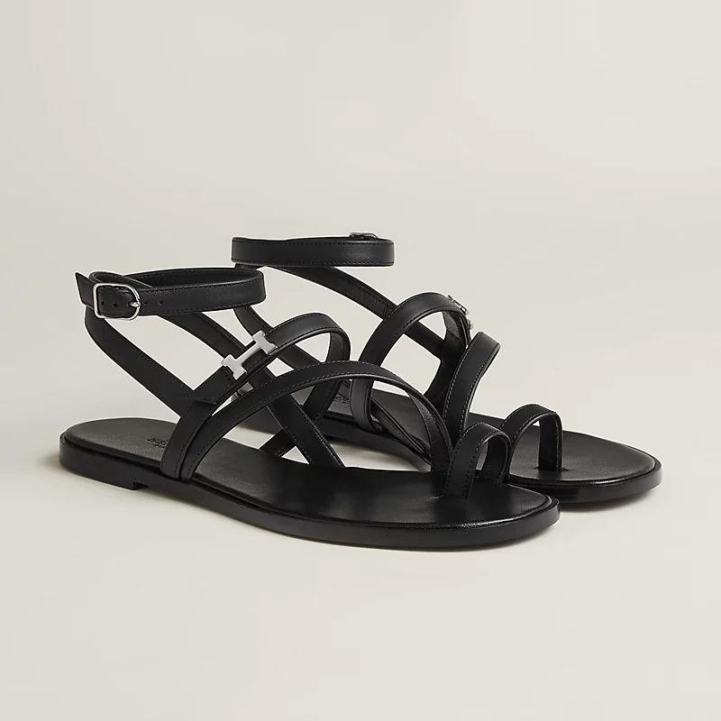 HERMES Harmonie black Sandal - 图片 2