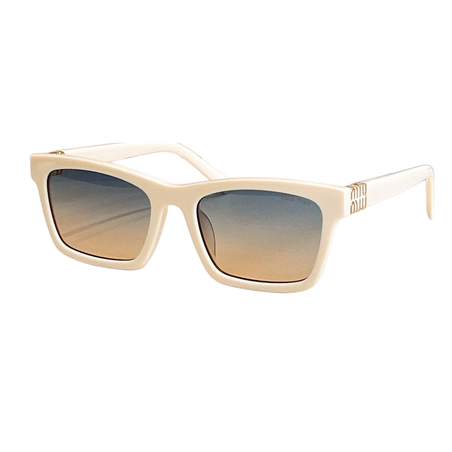 Miu Miu square frame glasses black/ivory/pink/green/leopard color Size 55口20-140 - 图片 4