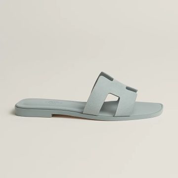 HERMES Oran Blue Slippers