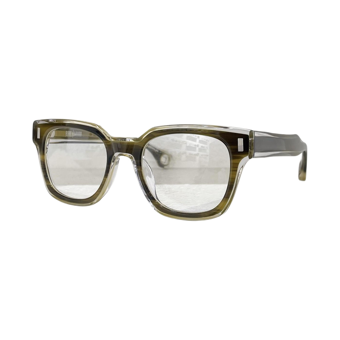 Saint Laurent square frame glasses black/brown/blue/grey/olive color transparent lens Size 51口22-145 - 图片 5
