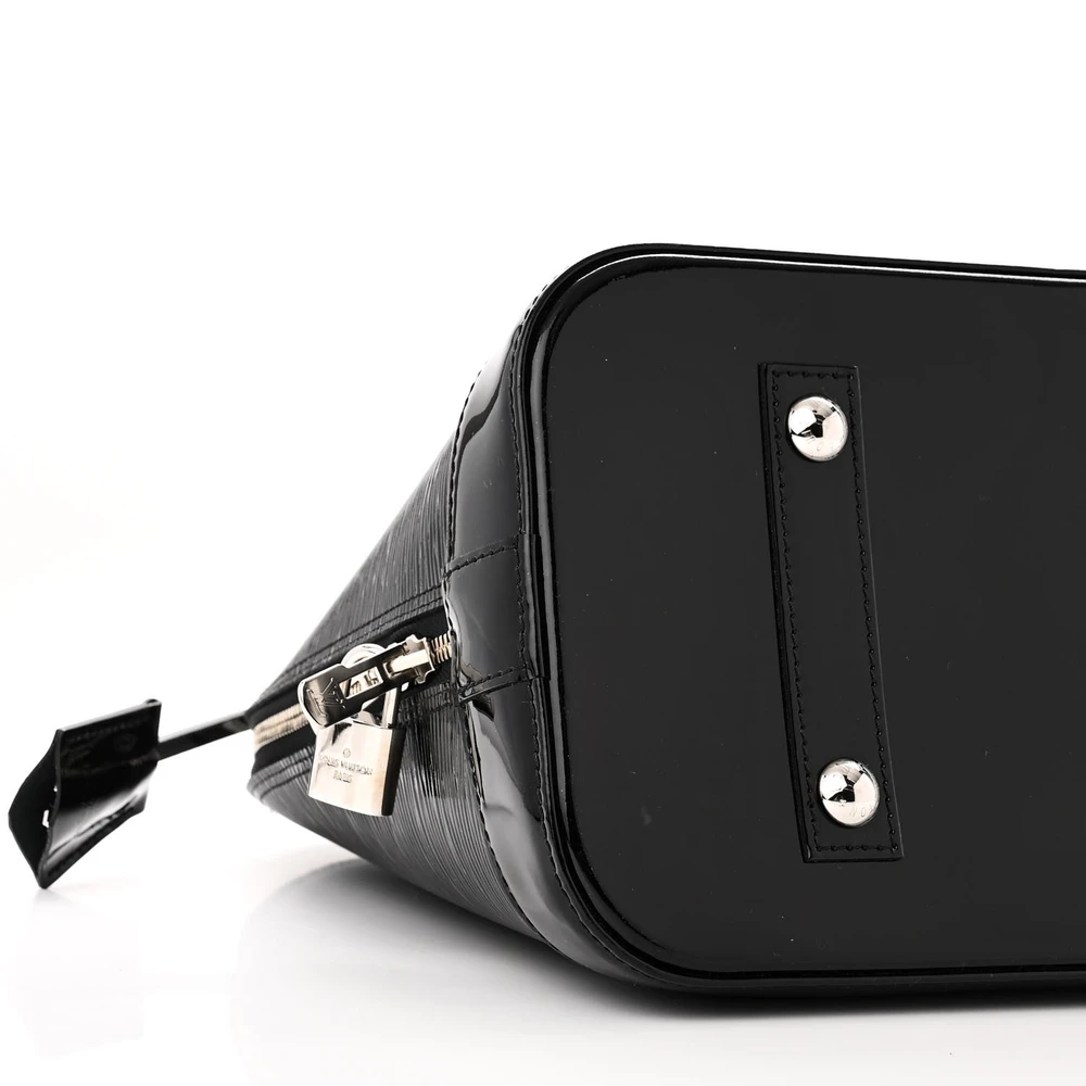 Louis Vuitton Alma GM Black Epi Leather Electric Silver Hardware - 图片 4