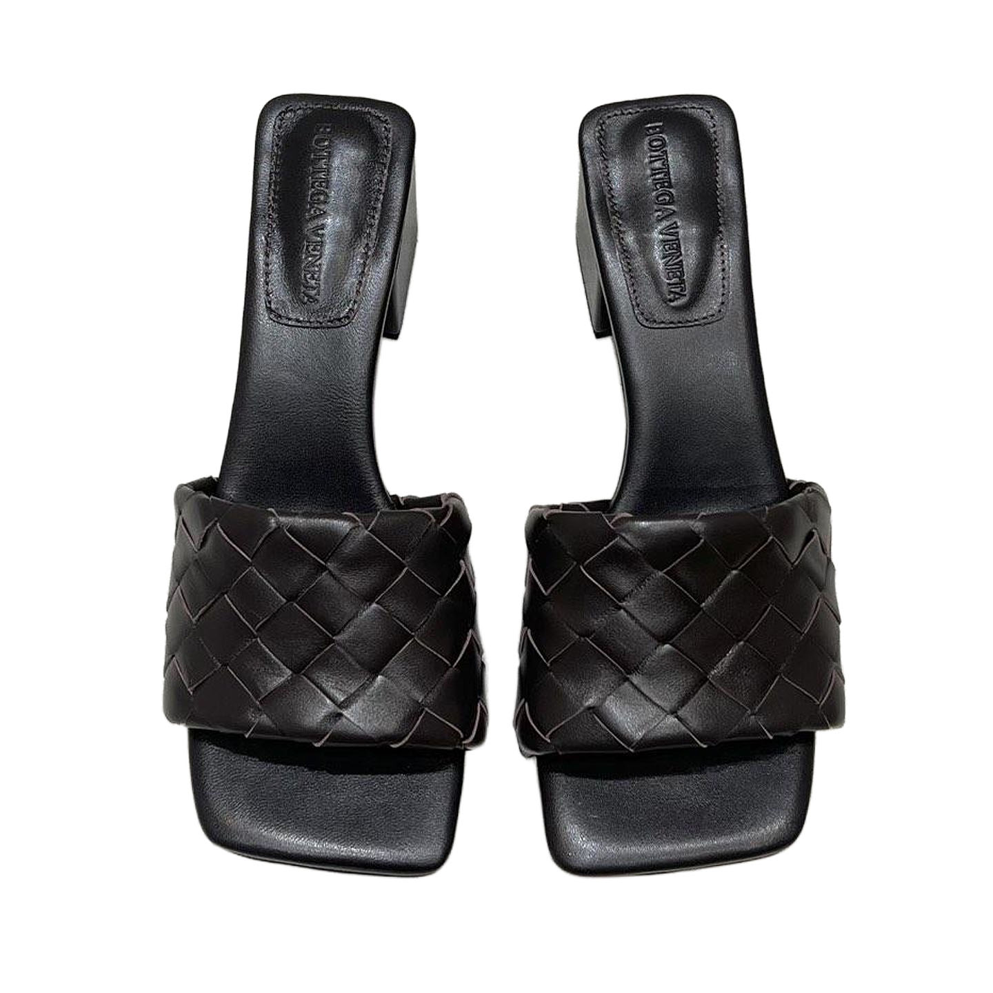Bottega Veneta Parco Mule In Chocolate Brown Intrecciato Leather Kitten-Heel Mule Sandal (Heel Height 4.5cm) - 图片 5