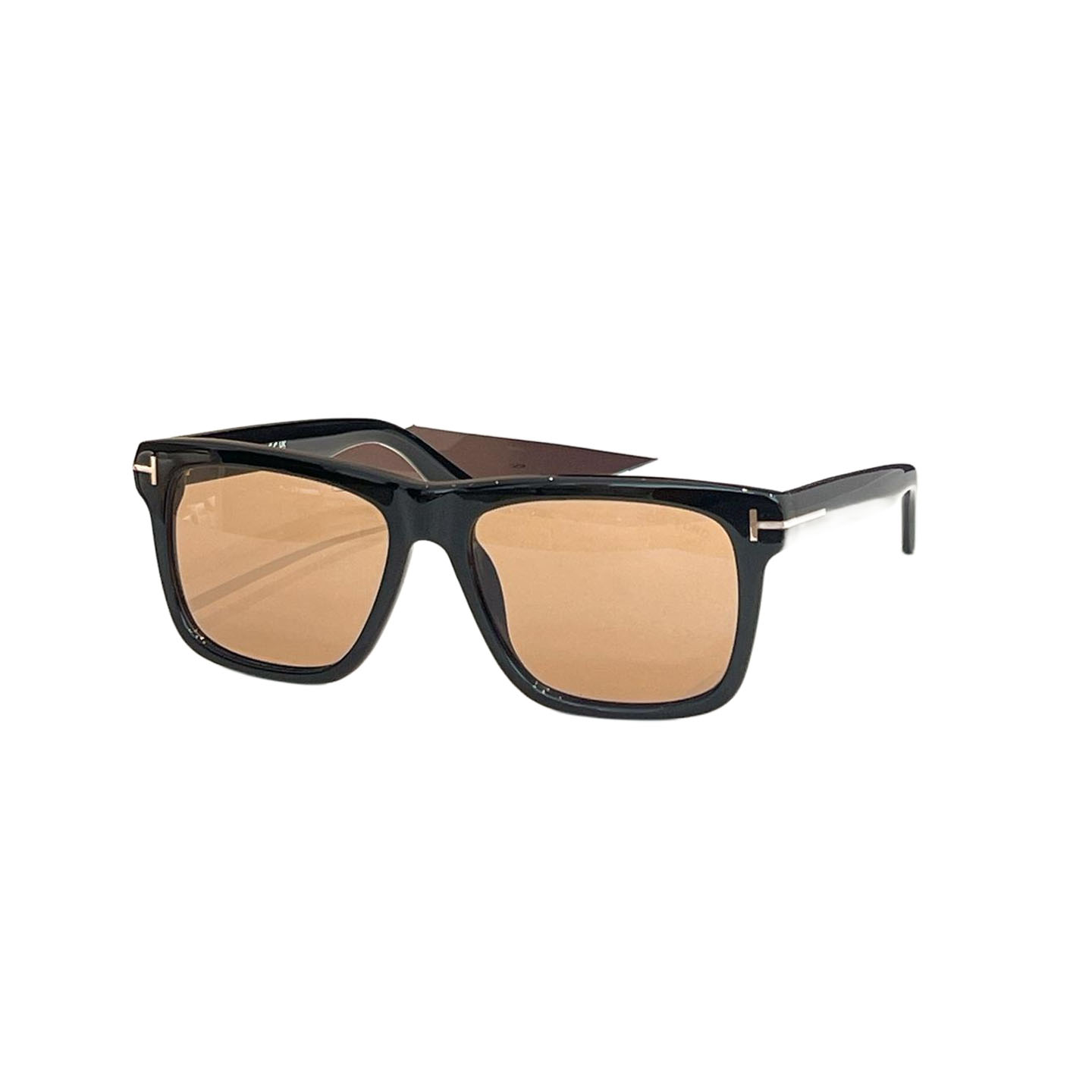 Tom Ford square frame glasses leopard blue/grey/leopard mustard/black/leopard cyan/black tawny/black brown/black orange color Size 58口17-145 - 图片 6