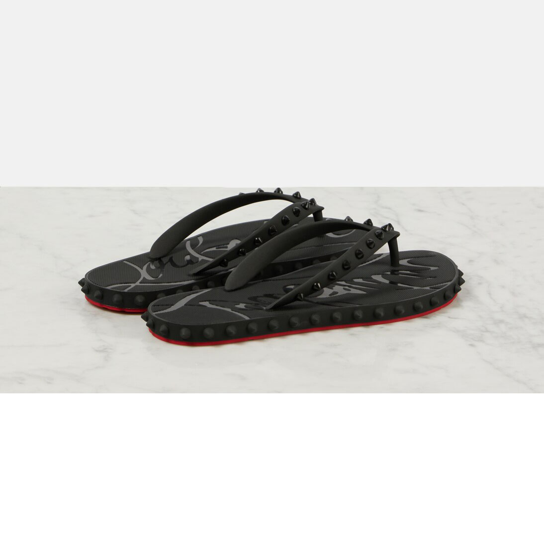Christian Louboutin black slippers sandals - 图片 2