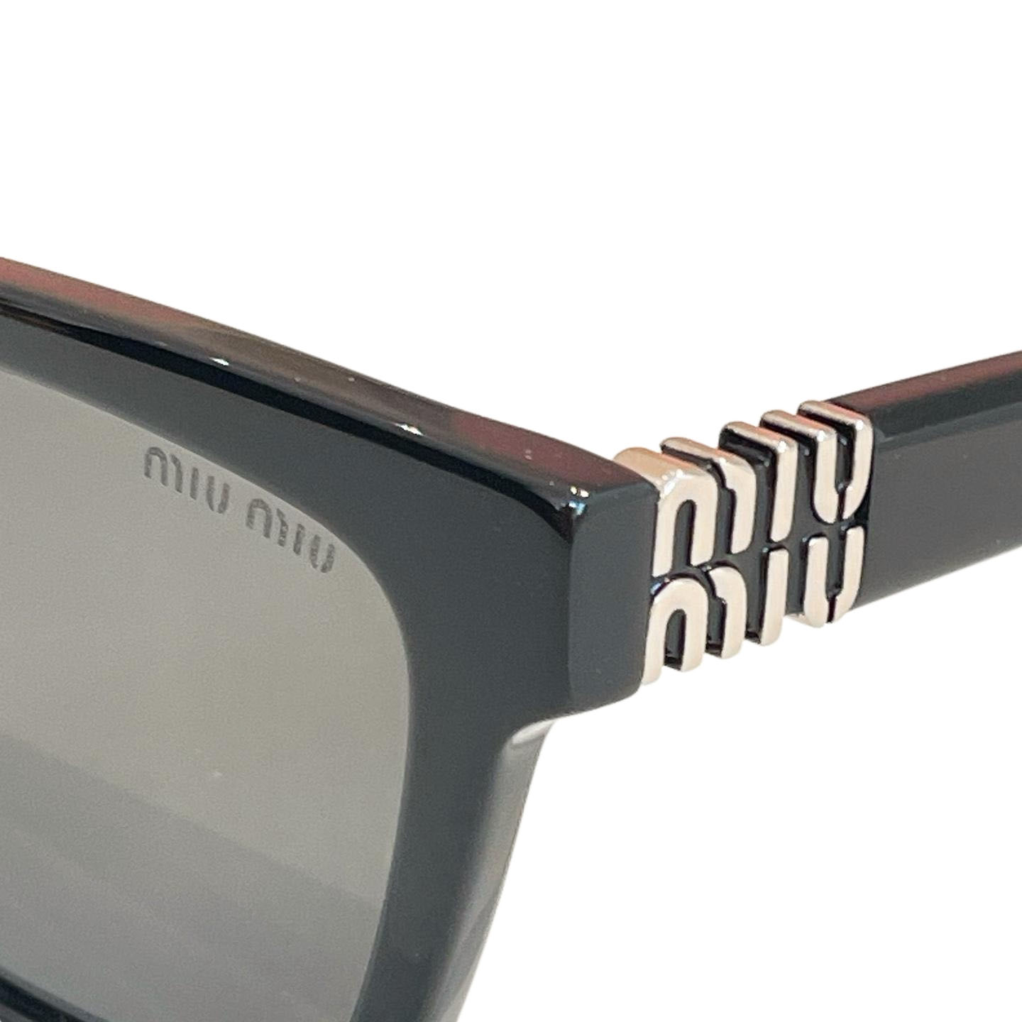 Miu Miu square frame glasses black/ivory/pink/green/leopard color Size 55口20-140 - 图片 2