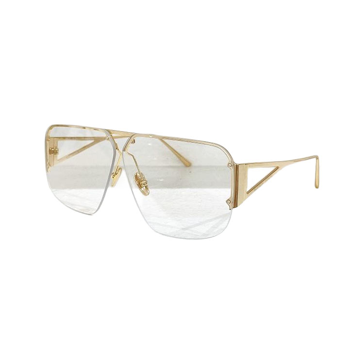 Bottega Veneta Pilot shape glasses titanium/gold/silver/tawny/brown/blue/eggplant/mirrored yellow color Size 57口05-145 - 图片 5