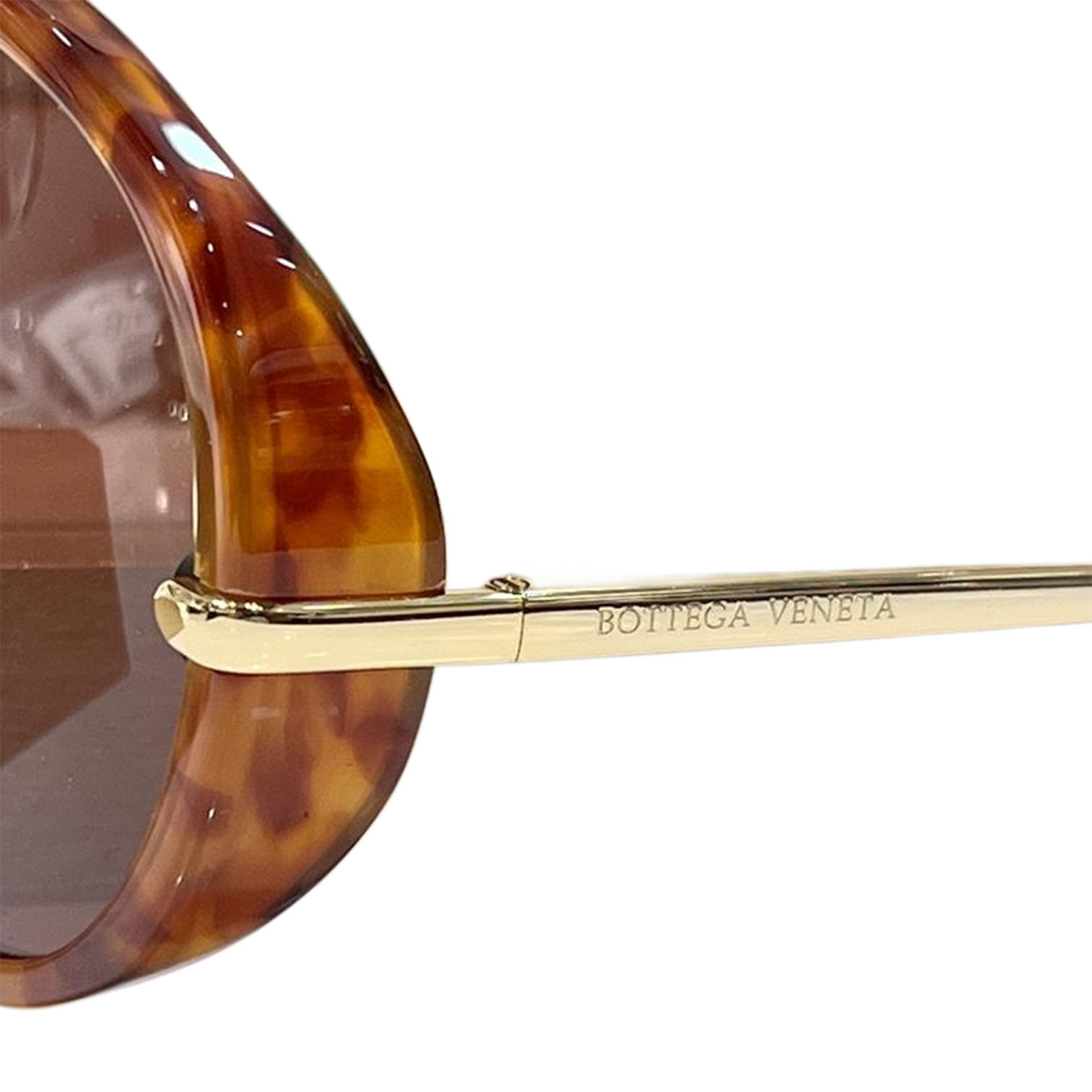 Bottega Veneta glasses leopard/yellow/tawny/black gold/eggplant color Size 63-12-145 - 图片 3