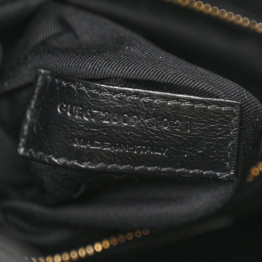 Saint Laurent Medium Joe Backpack Black Monogram Lambskin Matelasse Leather Gold Hardware - 图片 10