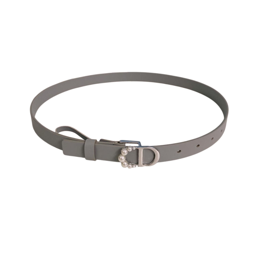 Dior Women' s 30 Montaigne Buckle With Pearls Belt In Brown/Black/Red/White/Cyclamen/Pink/Musturd/Silver/Gold/Blue/Grey Calfskin With Gold/Silver Hardware 20mm - 图片 10