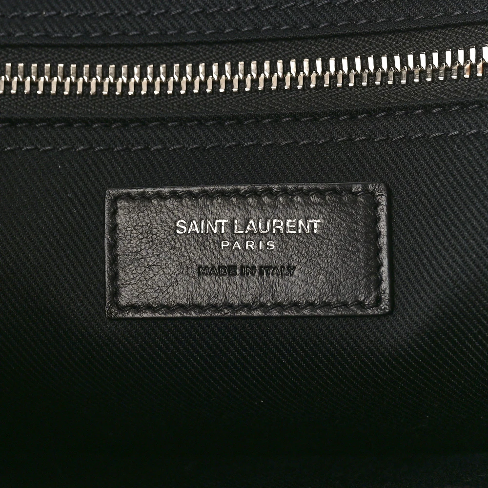 Saint Laurent Small Rive Gauche Tote Black Smooth Calfskin Leather - 图片 2