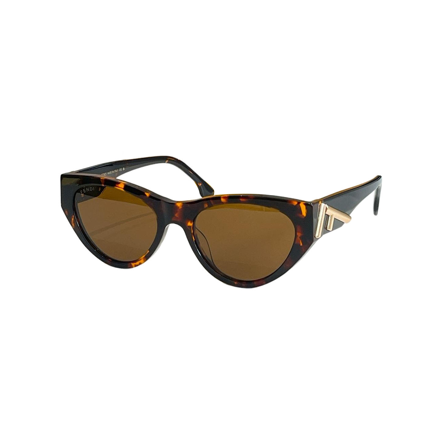 Fendi Cat Eye glasses silver/gold/black silver/black gold/leopard/brown leopard/rust/eggplant color Size 55口19-140 - 图片 6