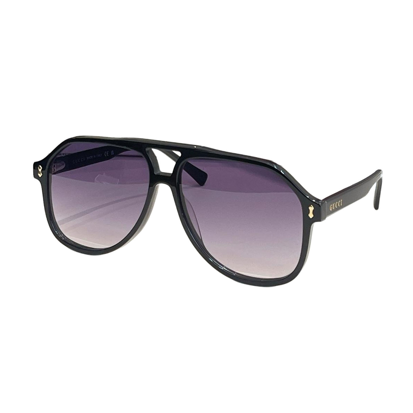Gucci Aviator glasses leopard brown/leopard green/black/eggplant/leopard yellow/red/green/tawny Size 58口14-145 - 图片 4