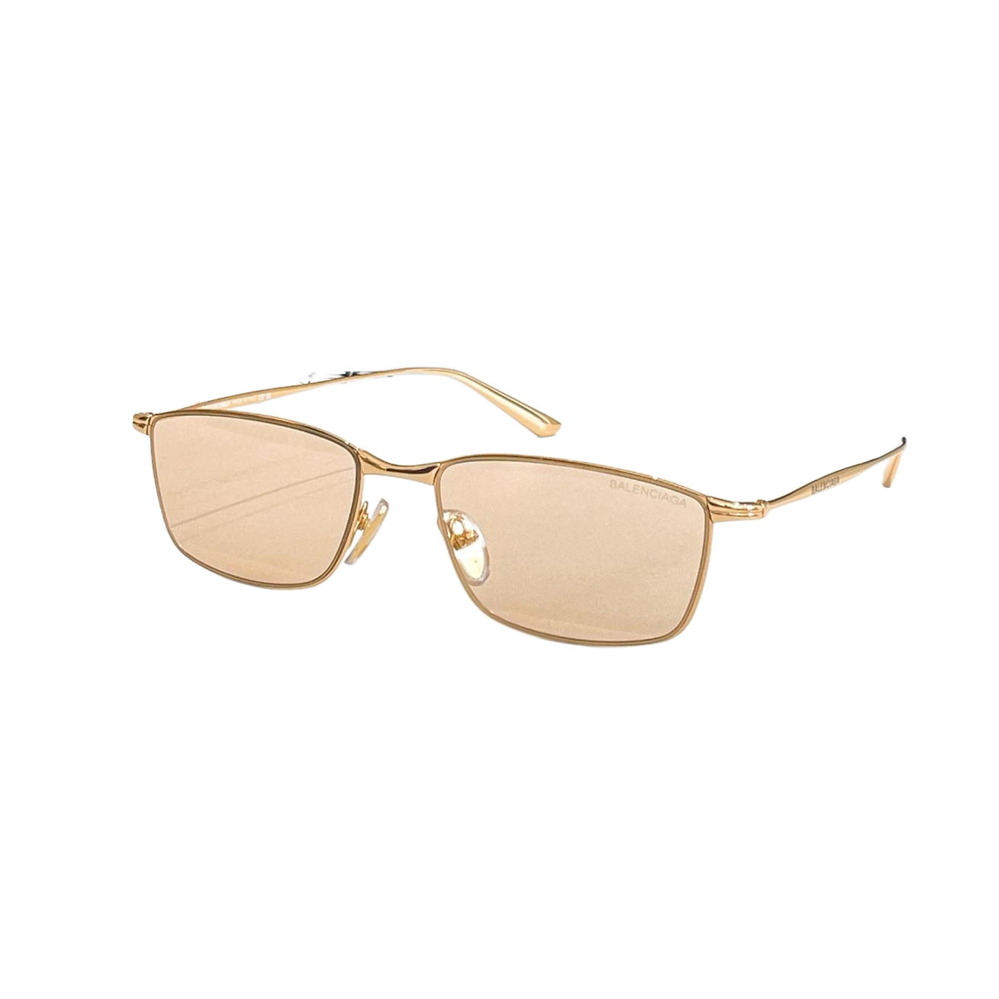 Balenciaga square frame glasses rose gold/gold/silver/transparent black/green gold/tawny gold/black/black silver color transparent lens Size 64口14-145 - 图片 7