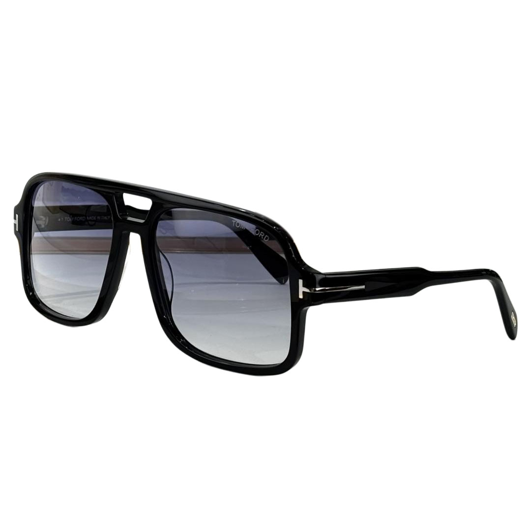 Tom Ford Pilot glasses transparent black/blue black/black/yellow black/black sepia/grey blue/leopard brown/citron leopard color Size 60口18-140 - 图片 2