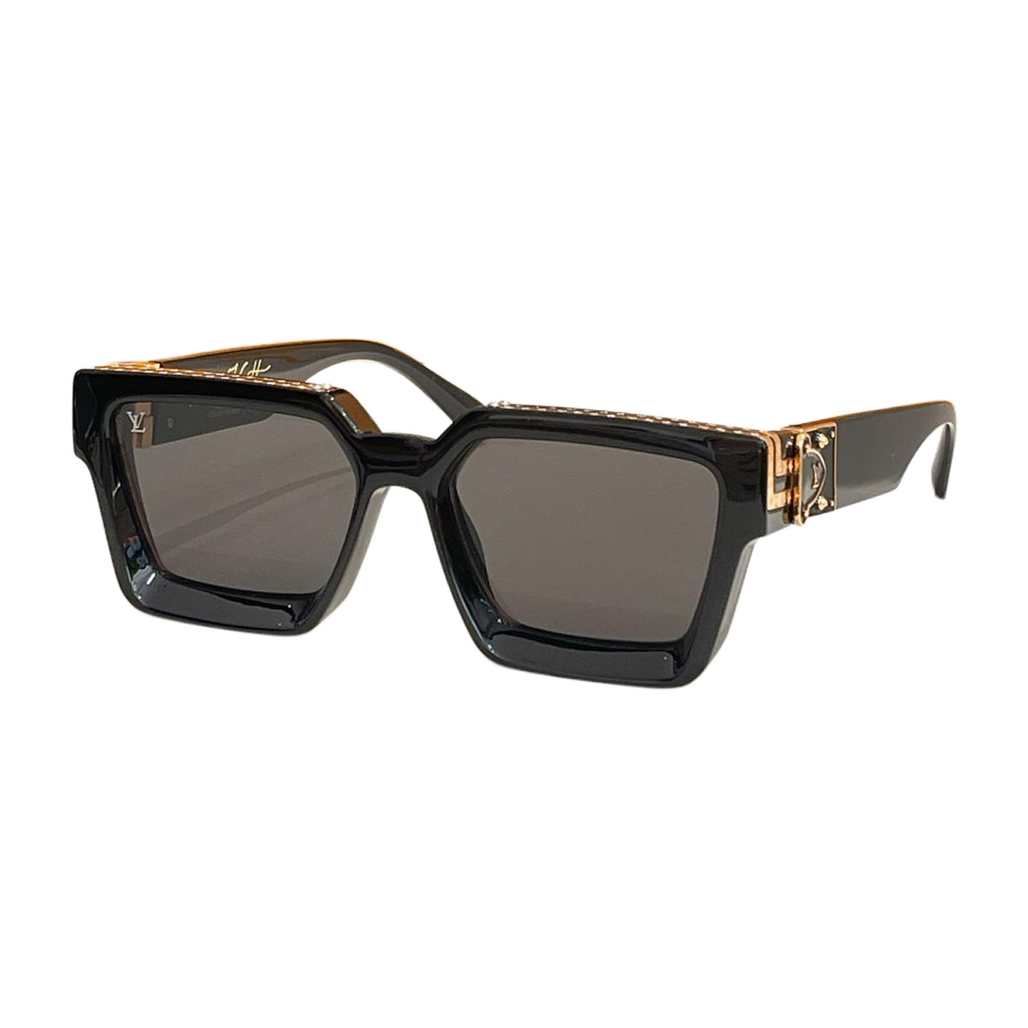 Louis Vuitton square frame glasses orange/green white/leopard blue/yellow/purple tawny/blue green/silver/sky blue/leopard blue/leopard brown/black orange/black gold/black color Size 51口20-140 - 图片 6