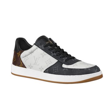 Louis Vuitton White with Black Brown pink Sneakers