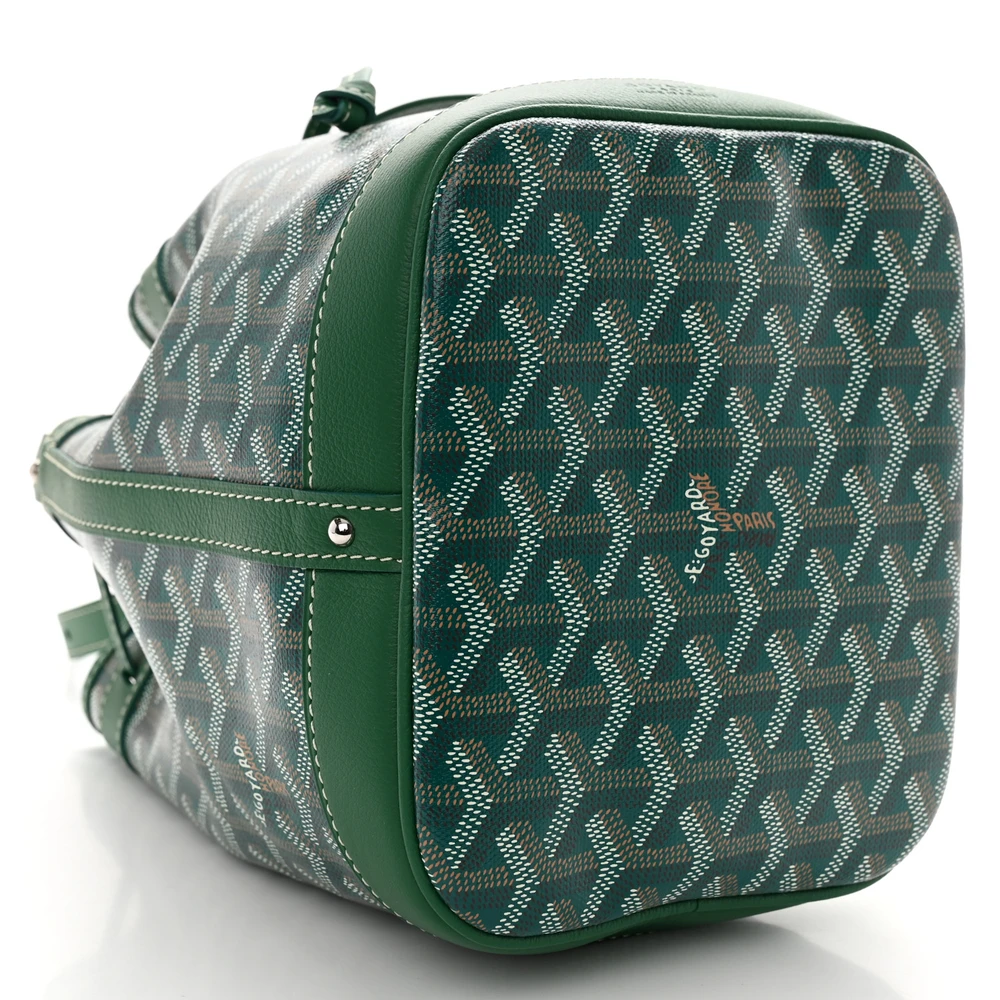 Goyard Petit Flot Bucket Bag PM Green Goyardine Canvas - 图片 6