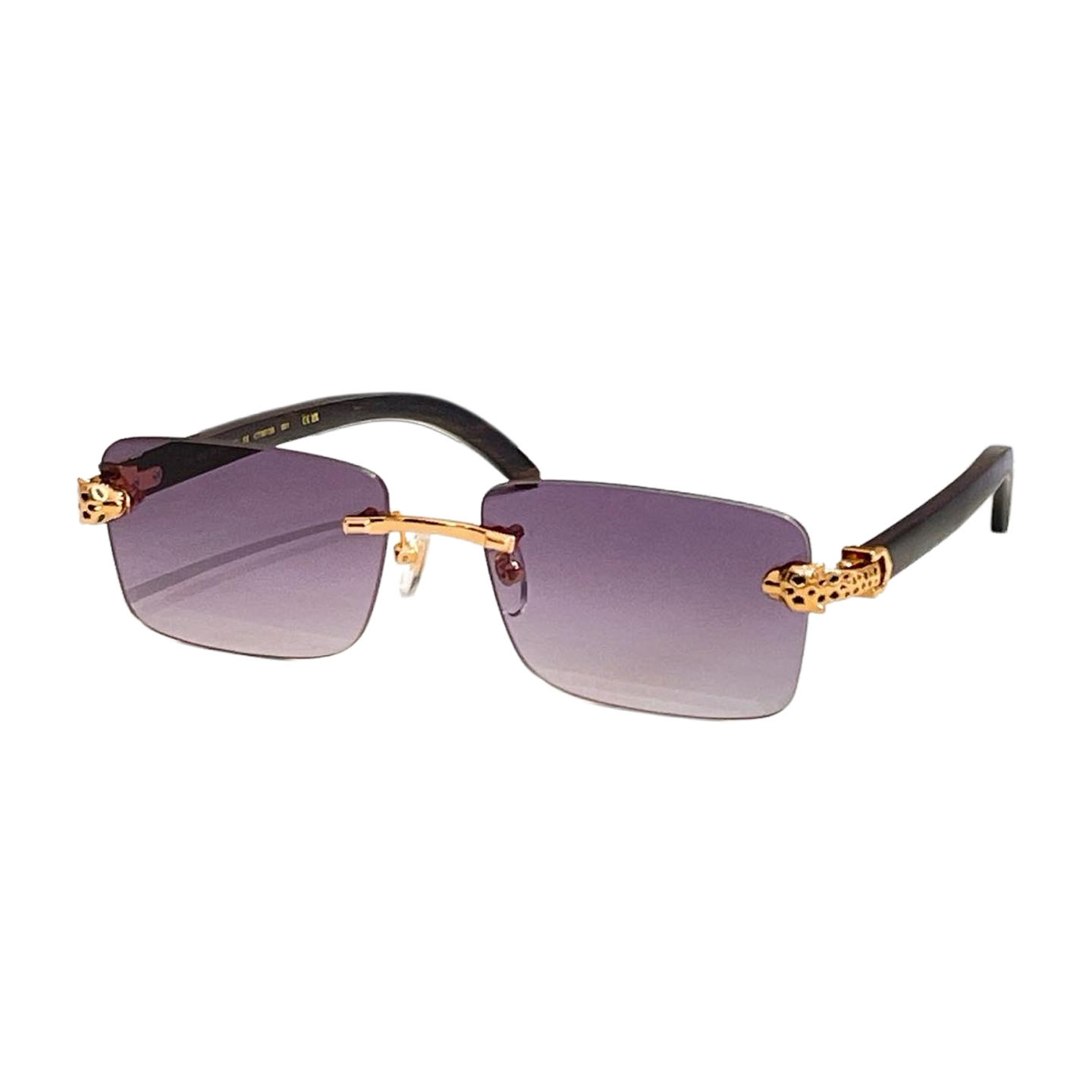 Cartier square frame glasses brown/green orange/red/eggplant/blue/apricot color Size 58口17-143 - 图片 4