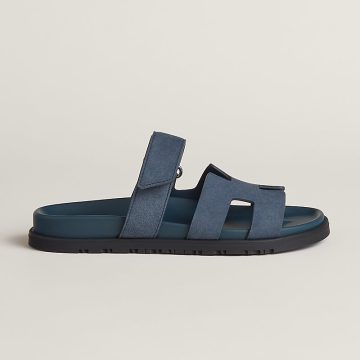 HERMES Chypre Blue Slippers