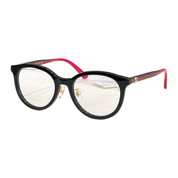 Gucci Boston frame glasses black pink/leopard pink color Size 55口14-143