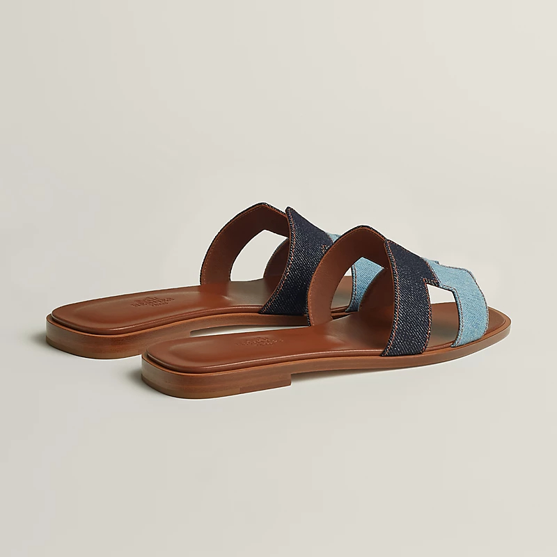 HERMES Oran blue Slippers - 图片 3