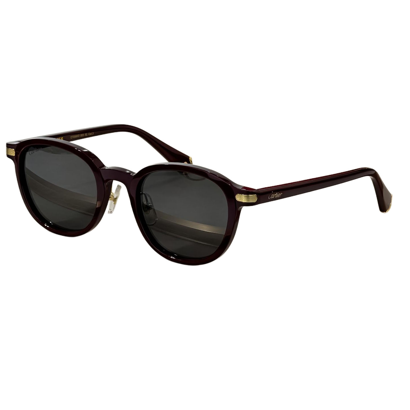 Cartier Boston frame glasses leopard/black grey/black brown/black gold/black silver/burgundy color Size 51口23-145 - 图片 8