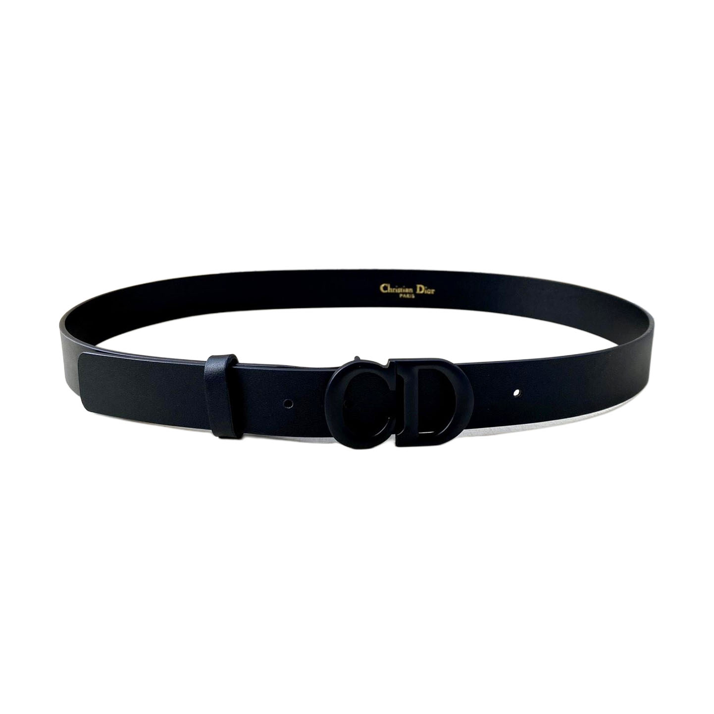 Dior Women' s Montaigne CD Buckle Saddle Belt In Blue/Red/Brown/Black/White Calfskin With Blue/Red/Brown/Black/White Hardware 30mm - 图片 6