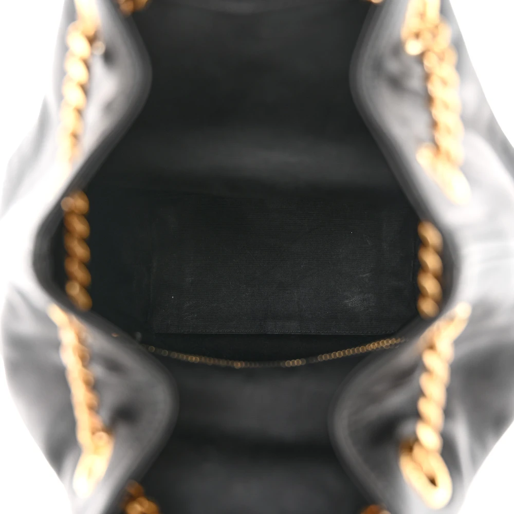 Saint Laurent Medium Joe Backpack Black Monogram Lambskin Matelasse Leather Gold Hardware - 图片 7