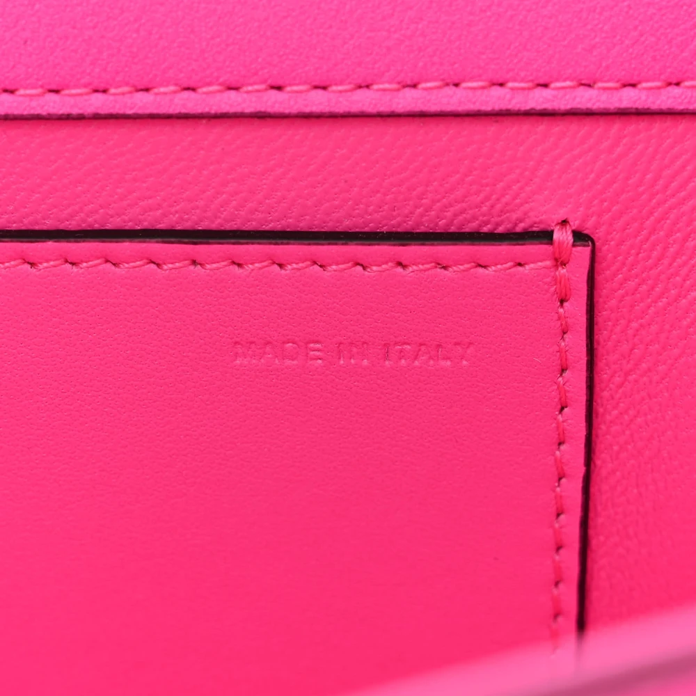 Valentino Garavani Small VLogo Loco Shoulder Bag Pink PP Calfskin Leather Gold Hardware - 图片 9