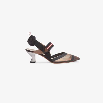 FENDI High-tech mesh medium heels shoes