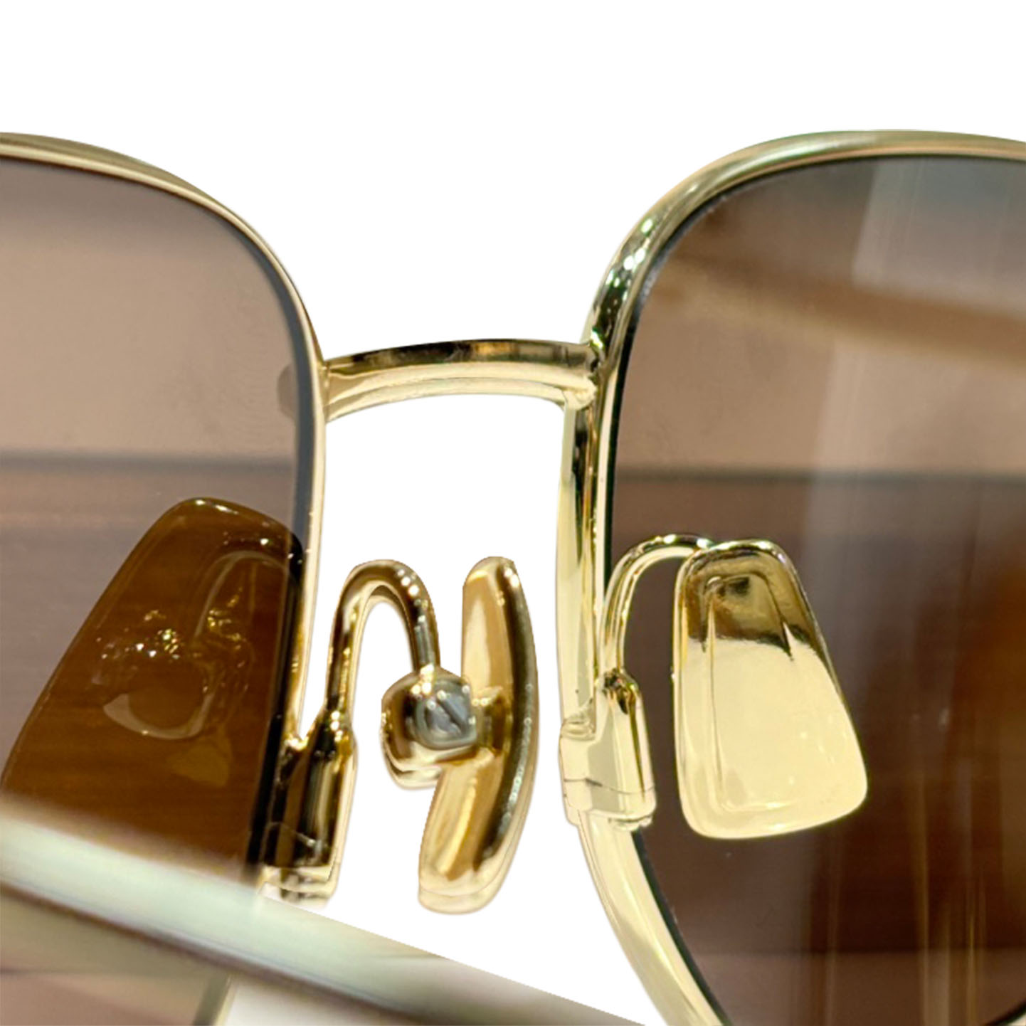 Bottega Veneta square frame glasses brown/black gold/green silver color Size 50-19-145 - 图片 2