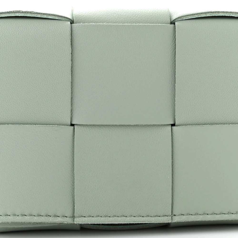 Bottega Veneta Extra Mini Maxi Intrecciato Cassette Crossbody Bag New Sauge Lambskin Leather - 图片 8