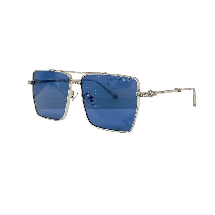 Valentino Pilot glasses gold/blue/gun black/eggplant/purple/brown/black color Size 59口14-145 - 图片 4
