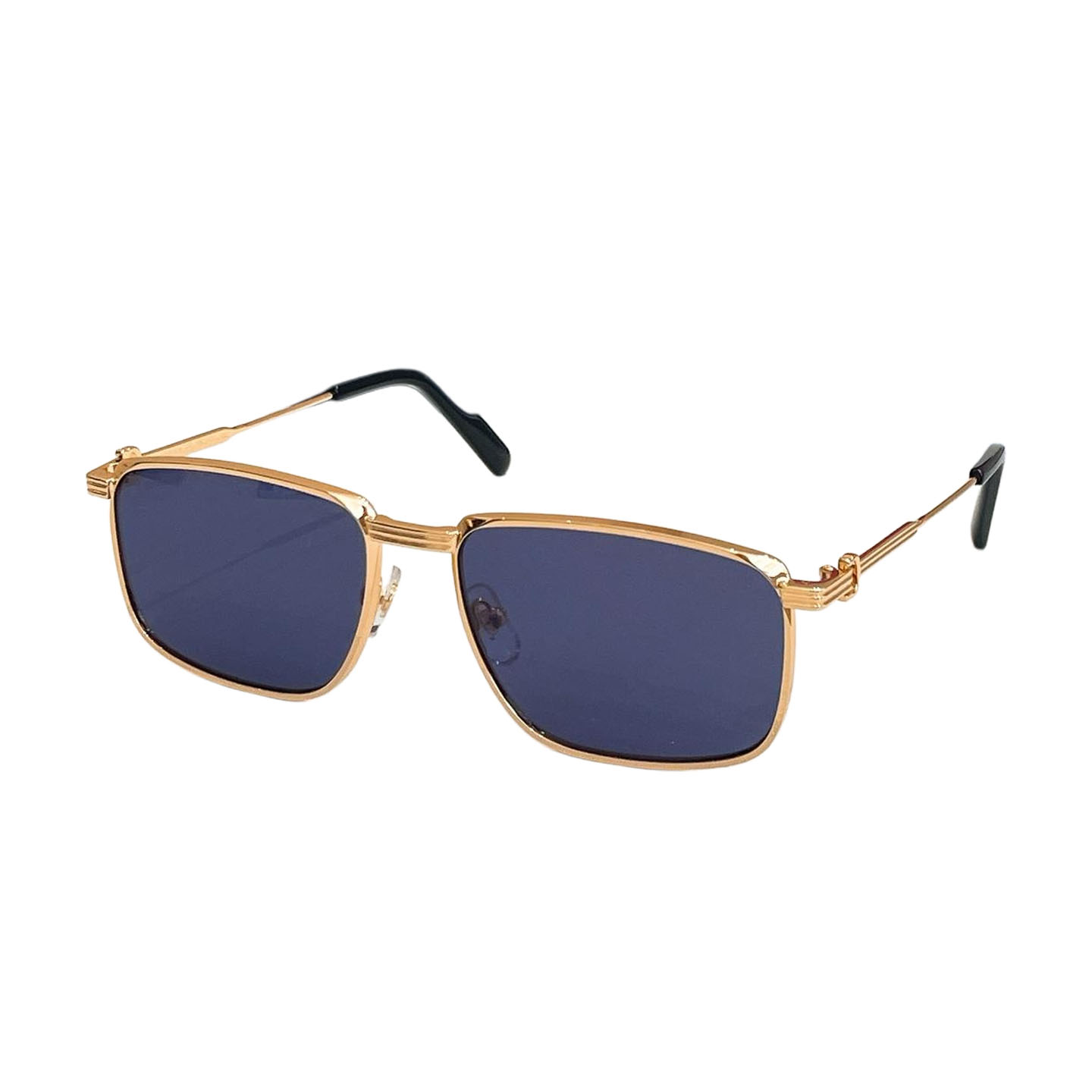 Cartier square frame glasses tawny/black/green/blue/grey/brown gold/indigo gold color Size 58口18-137 - 图片 4