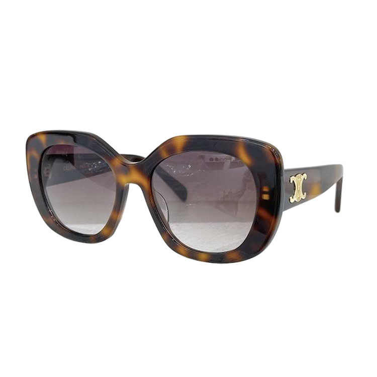 Celine Butterfly glasses black/ivory/scarlet rose/leopard color Size 55口19-135 - 图片 9