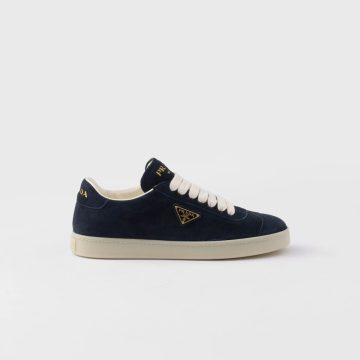 PRADA blue Suede running sneakers