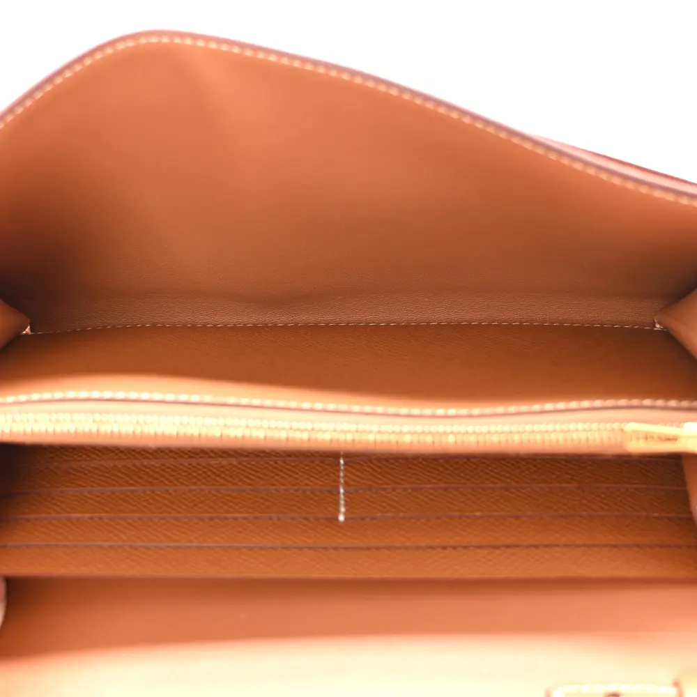 Hermès Constance Long Wallet To Go Brown Epsom Leather Gold Hardware - 图片 7