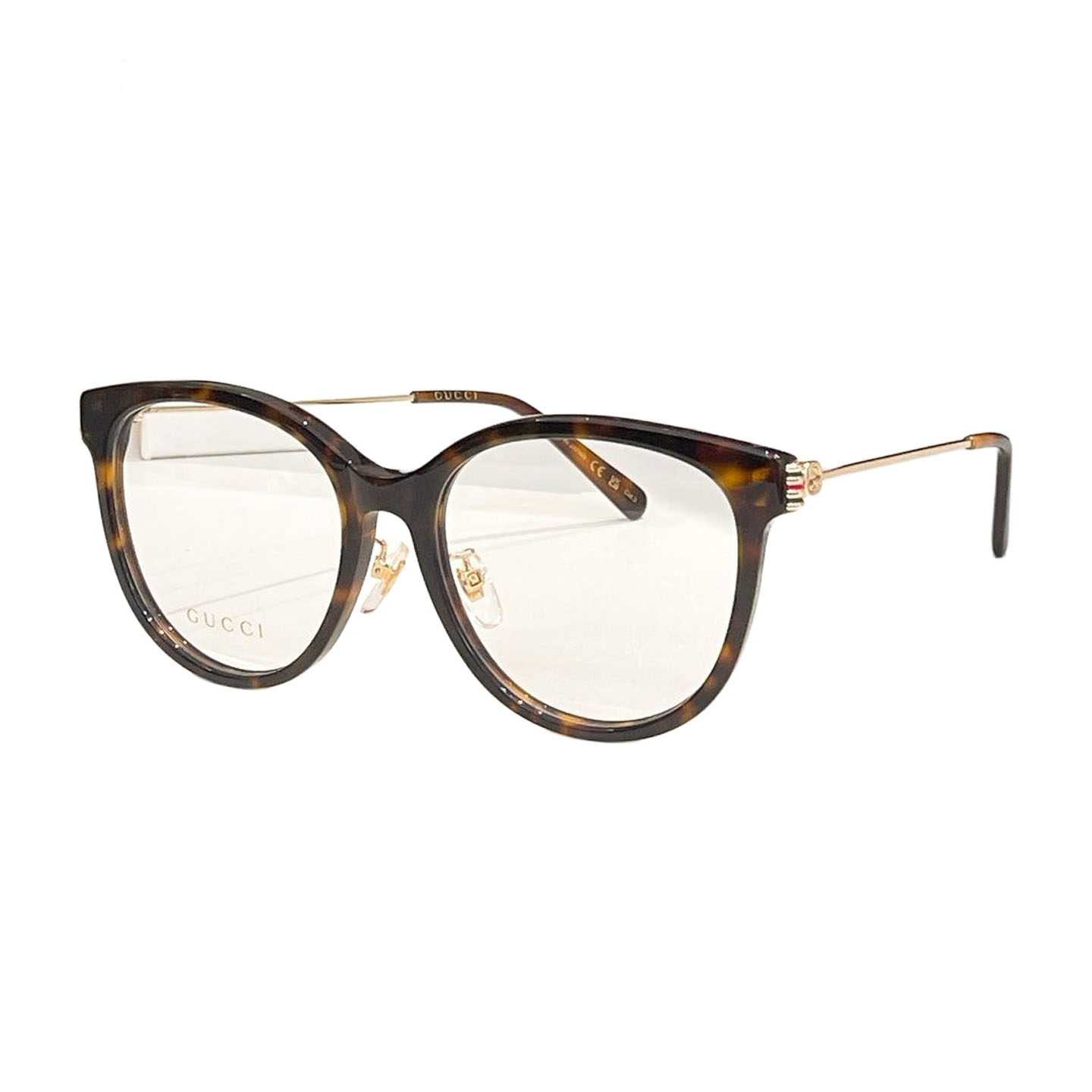 Gucci Boston frame glasses grey/black gold/black/leopard/yellow leopard color Size 56口18-145 - 图片 6