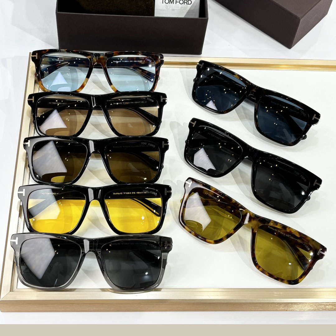 Tom Ford square frame glasses grey/black/blue black/yellow black/tawny black/sepia black/leopard green/leopard blue color Size 58-17-145 - 图片 10
