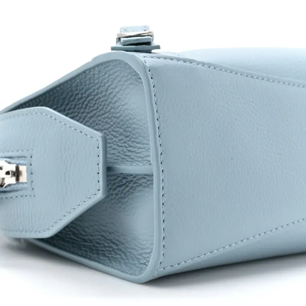 Balenciaga Mini Neo Classic City Blue/Grey Grained Calfskin Leather Silver Hardware - 图片 4