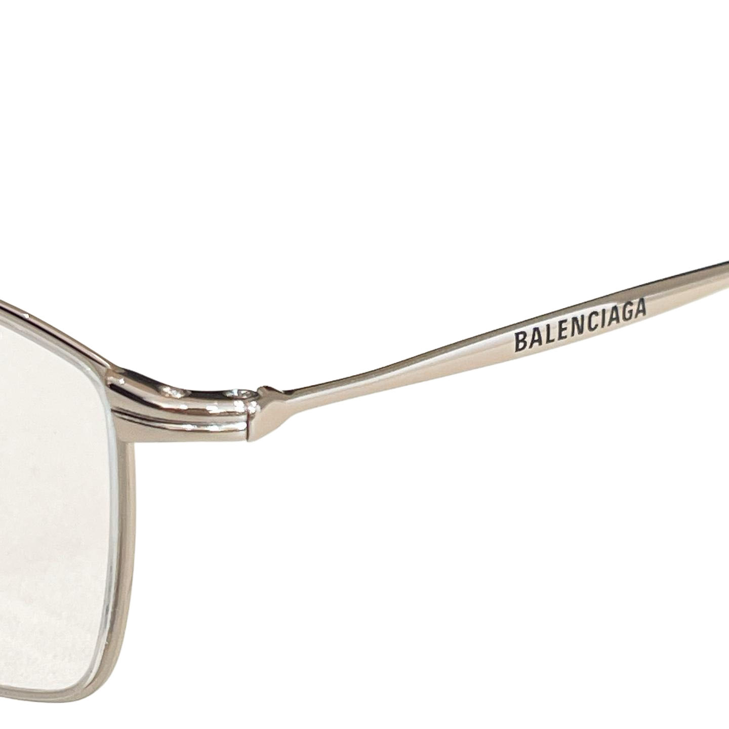 Balenciaga square frame glasses rose gold/gold/silver/transparent black/green gold/tawny gold/black/black silver color transparent lens Size 64口14-145 - 图片 2