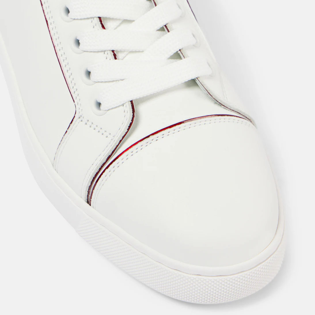 Christian Louboutin Leather sneakers white with red - 图片 4