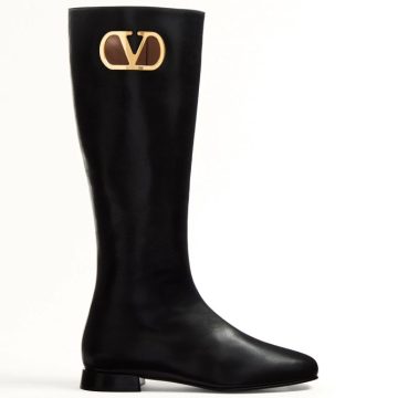 VALENTINO VLOGO SIGNATURE Sheepskin boots (heel 2 cm high)
