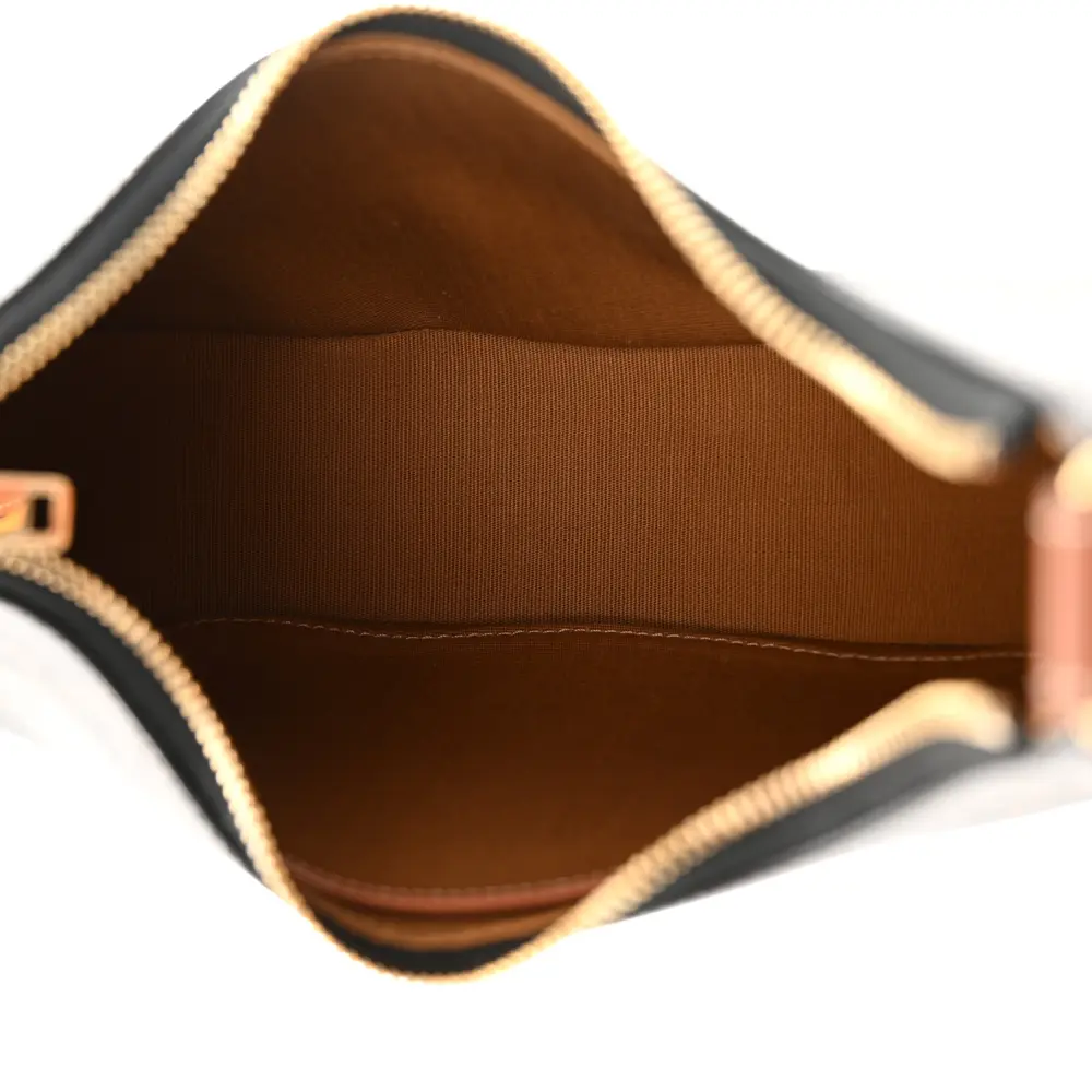 Celine Medium Ava Shoulder Bag Tan Triomphe Canvas & Calfskin Leather Gold Hardware - 图片 7