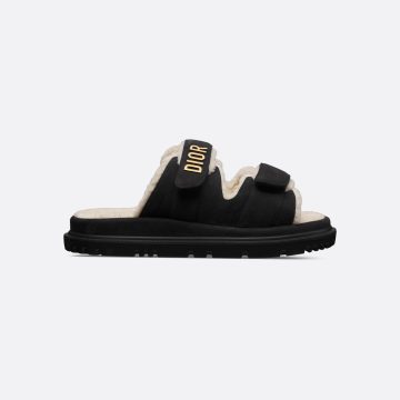 Dior black add pile Slippers